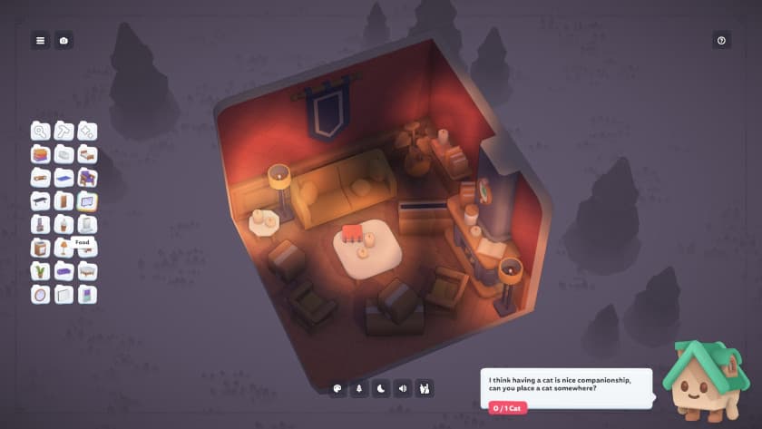 The Vampires welcome level in MakeRoom.