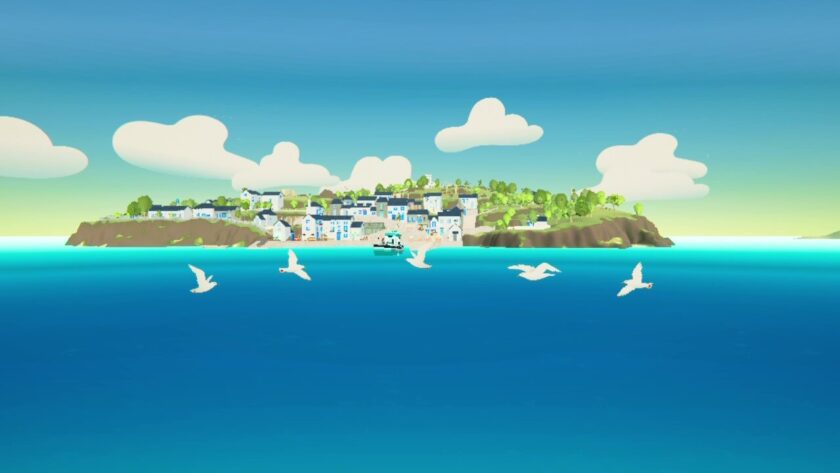 An island view with seagulls flying. Published on LadiesGamers
