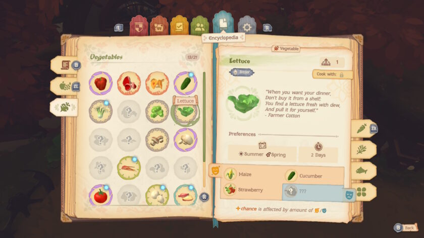 Screenshot for companion planting in Tales of the Shire. Published on LadiesGamers