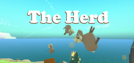 Promotional image for The Herd, with goats in the air. Published on LadiesGamers