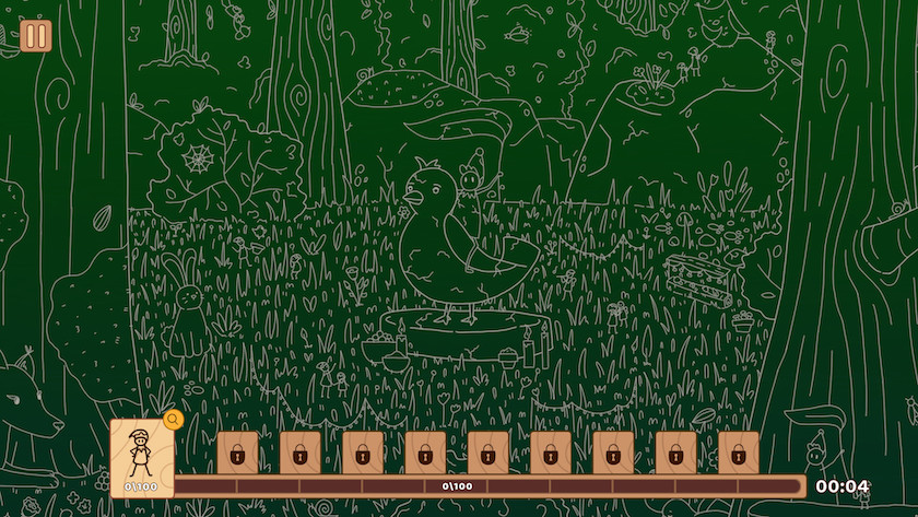 Hidden Things Forest Elves screen that's been zoomed out with nothing found. Published on LadiesGamers