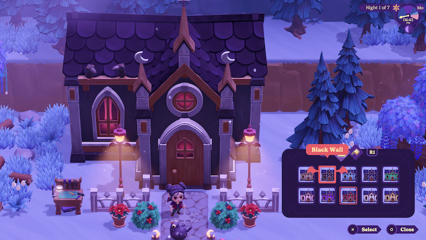 Changing up your home in Moonlight Peaks with a facade option. Published on LadiesGamers for Wholesome News