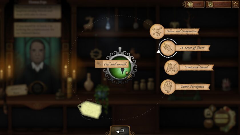 identifying an artefact by feel