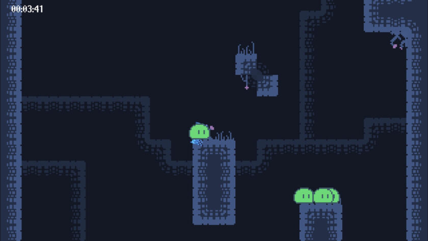 Slime in Abysm climbing up. Published on LadiesGamers