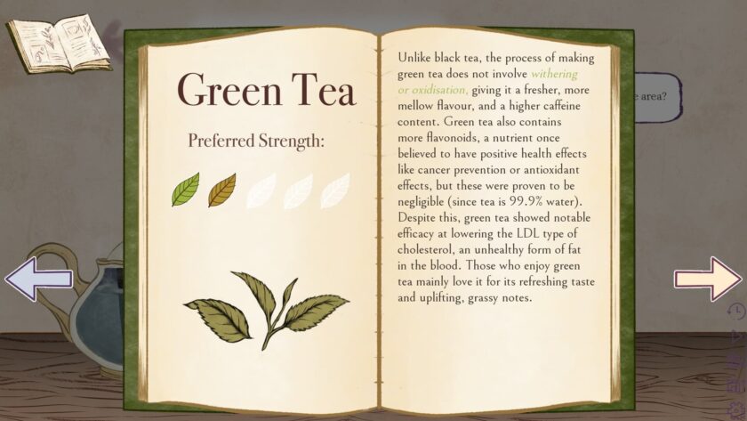 Green tea entry in the encyclopedia