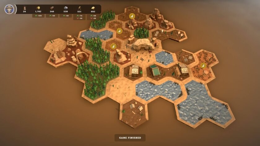 The First Mine game board