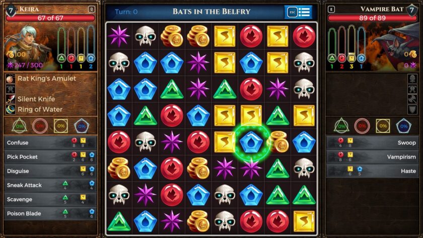 Puzzle Quest puzzle board