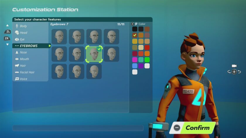 Lynked: Banner of the Spark create a character screen