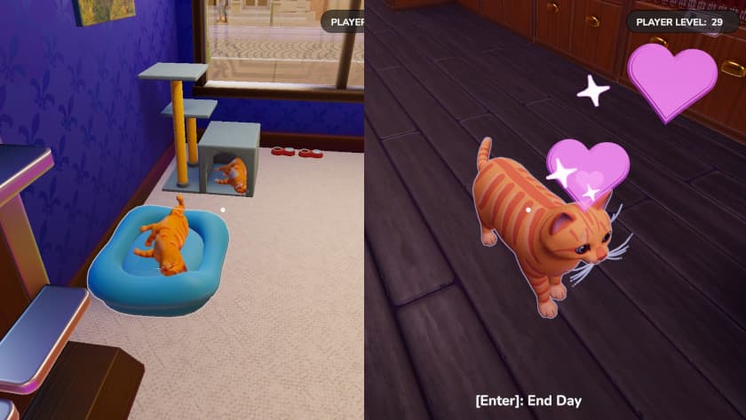 The bookshop cats in Bookshop Simulator.