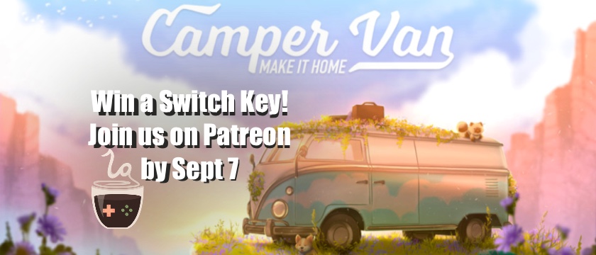 FI for a Giveaway of a Nintendo Switch key for the game Camper Van. Published on LadiesGamers