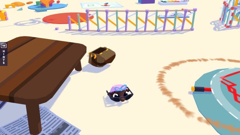 Henry is wearing a pink cap and sunglasses in Henry Halfhead.