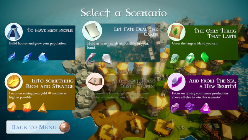 The level select menu in Isles and Tiles. Published on LadiesGamers