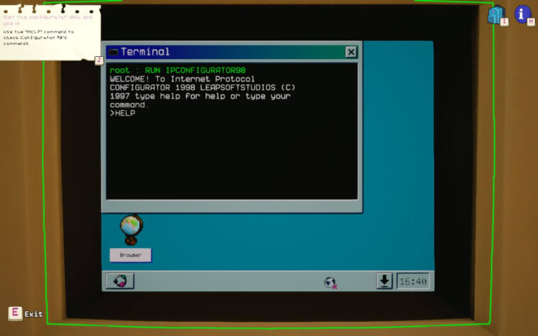 Using the command prompt.