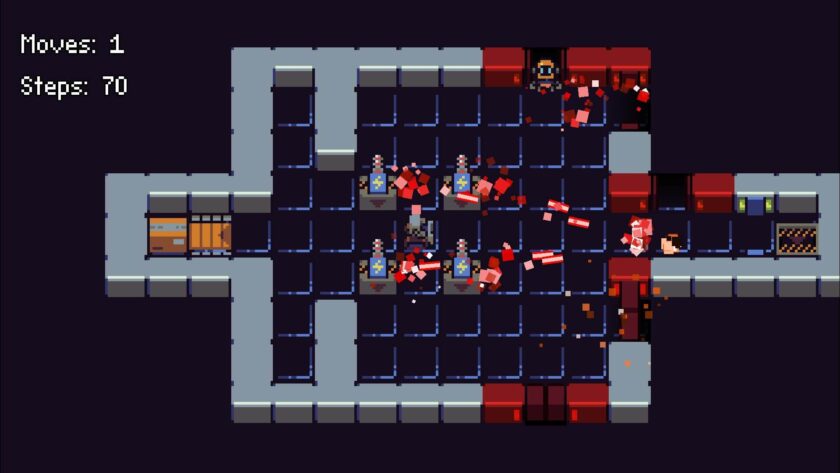 Push Defense lots of defenses zapping robots