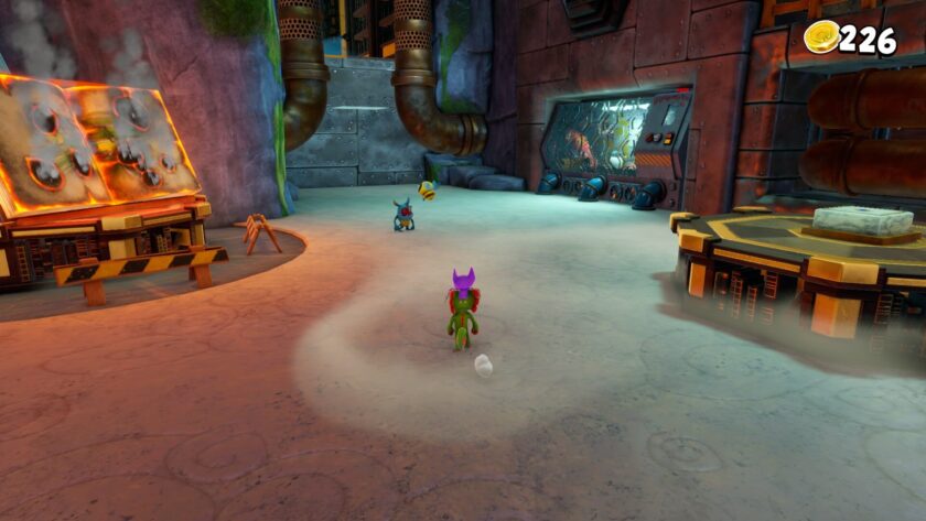 Yooka-Replaylee exploring the dungeon
