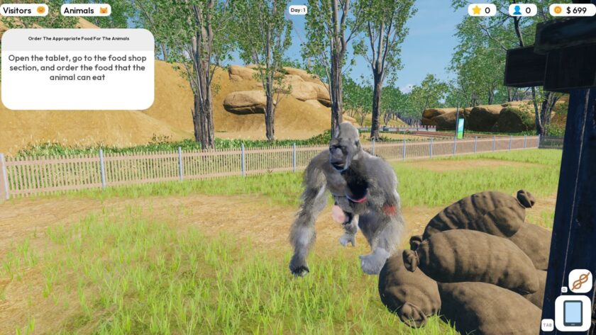 Zoo Life Simulator a gorilla