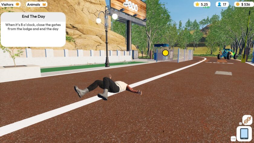 Zoo Life Simulator fallen over
