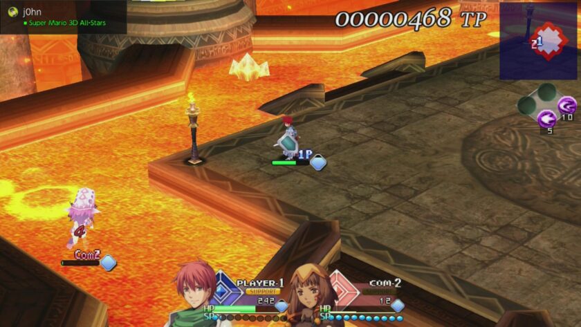 Ys Vs Trails in the Sky: Alternative Saga lava level