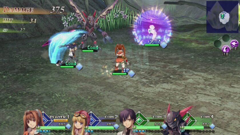 Ys Vs Trails in the Sky: Alternative Saga boss fight