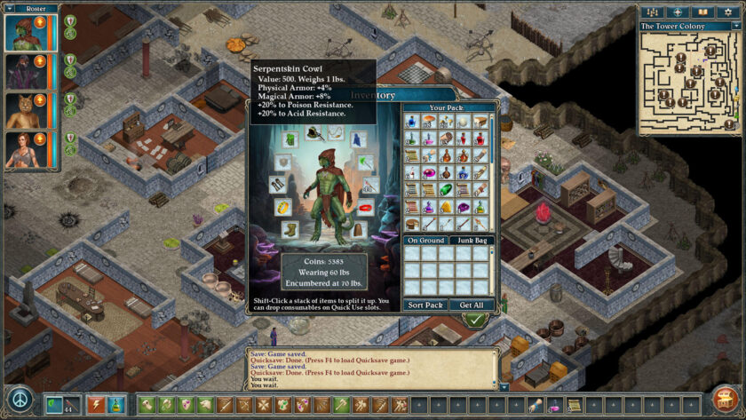 Avernum 4 managing loot