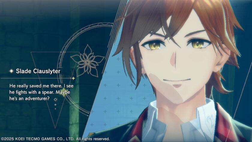Screenshot of Atelier Resleriana, where Slade is introduced. published on LadiesGamers