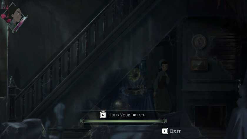A girl hides in a closet, and there is a 