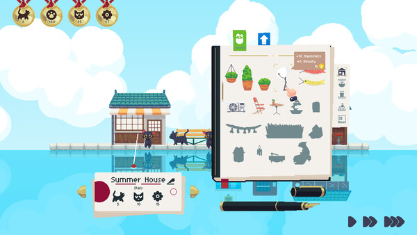 Screenshot of video game Cat Isle, published on LadiesGamers