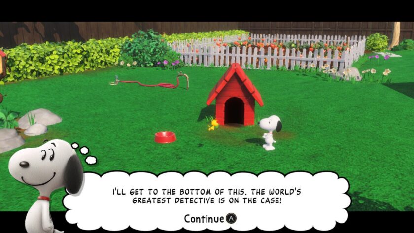 Snoopy standing by his doghouse thinking: I'll get to the bottom of this. The world's greatest detective is on the case. Published on LadiesGamers