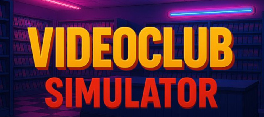 Videoclub Simulator key art and logo
