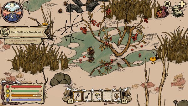 Screenshot for video game Winter Burrow, published on LadiesGamers