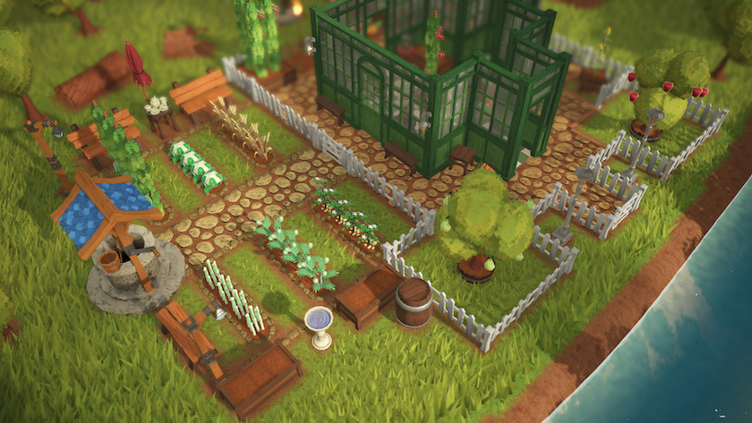 Garden and farmland arranged aesthetically in Faire Trade