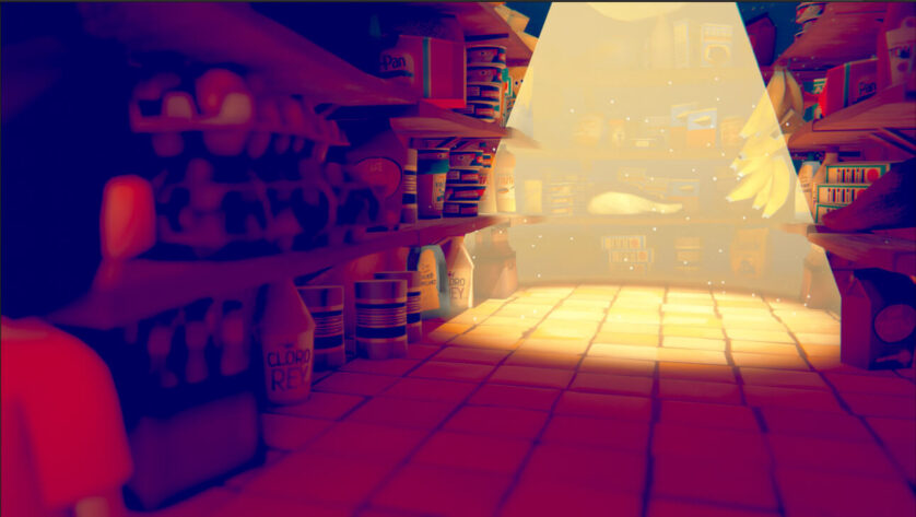 an interior of a pantry