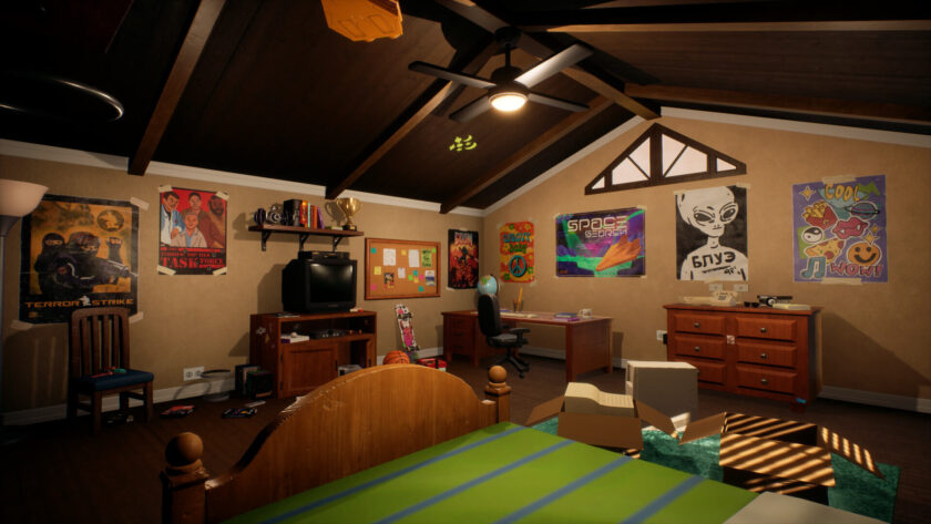 A teenage boy's room in the 2000s.