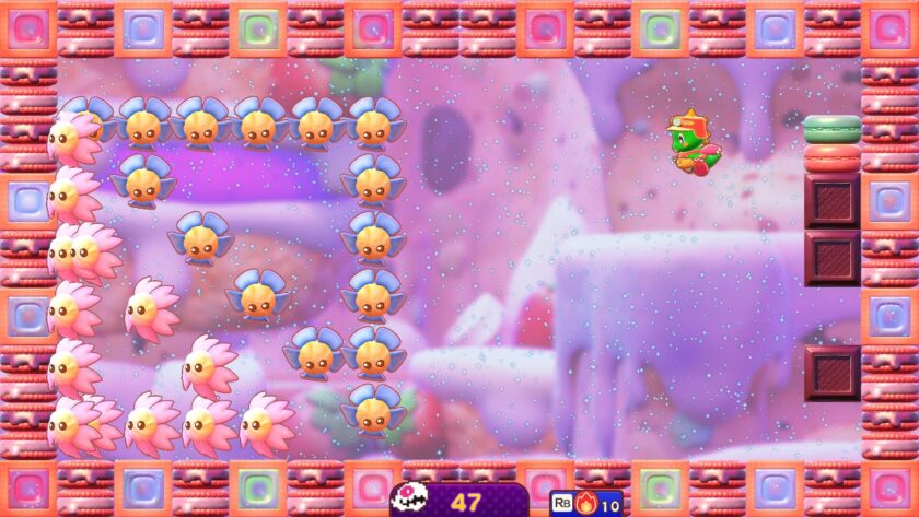 Bubble Bobble Sugar Dungeons lots of enemies
