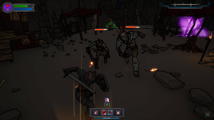 Mythrealm taking on enemies