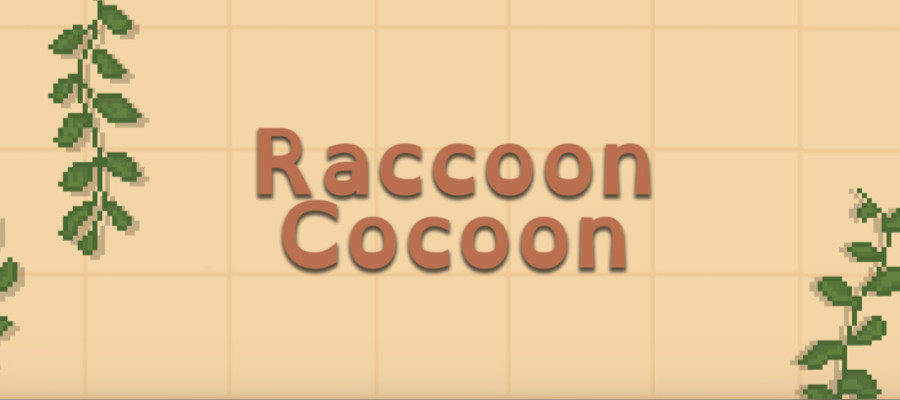 Raccoon Cocoon key art and logo