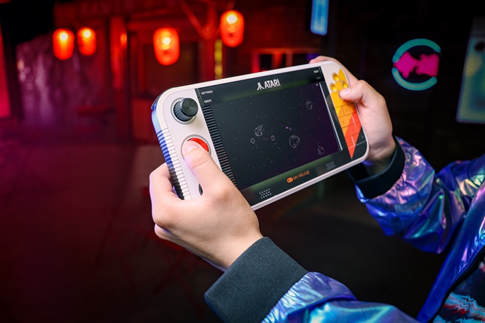 Promotional image for the Atari Gamestation Go