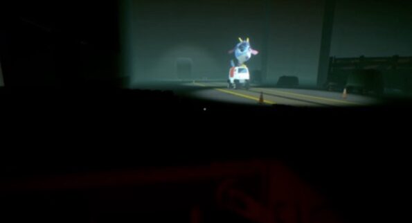 Unicorn on a police car Goodnight Universe