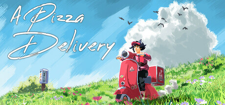 A Pizza Delivery riding a scooter