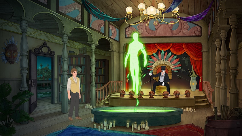 Murphy meets a glowing loa and a voudou practitioner in foolish mortals