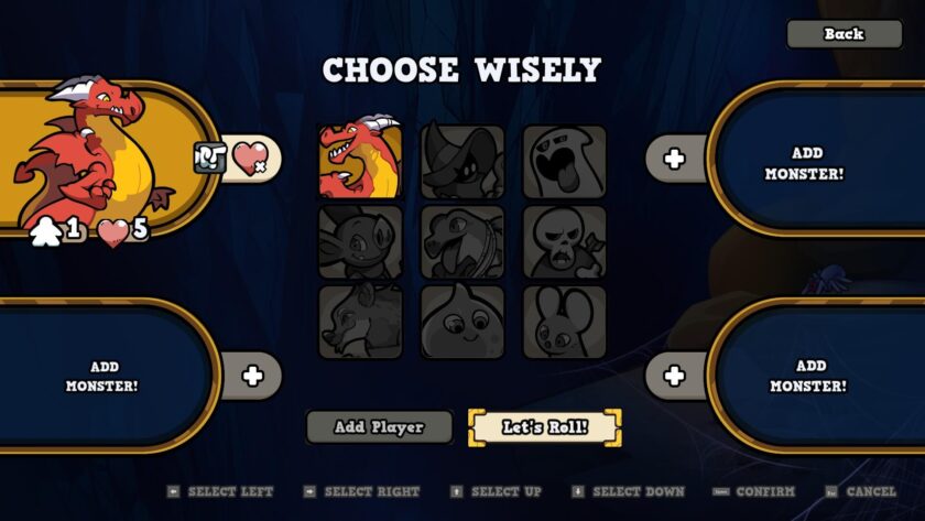 Keep The Heroes Out character select