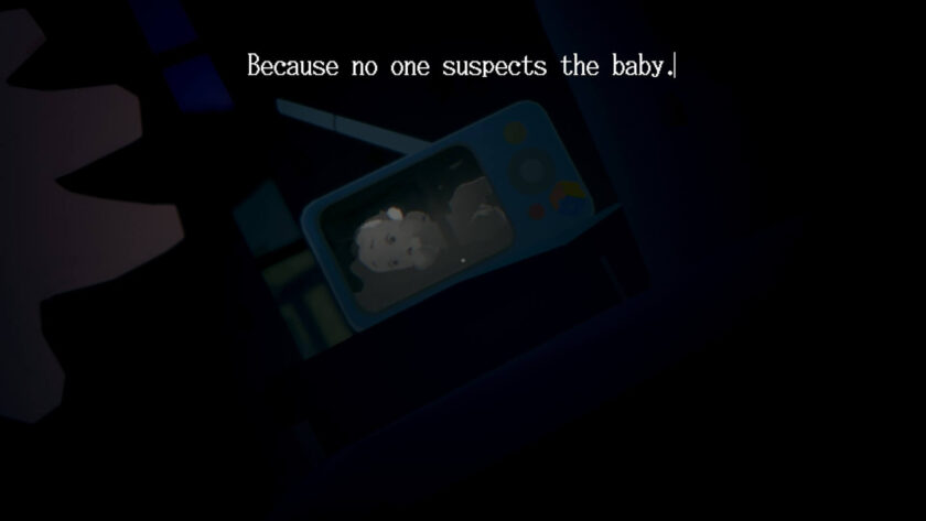 Goodnight Universe baby on monitor
