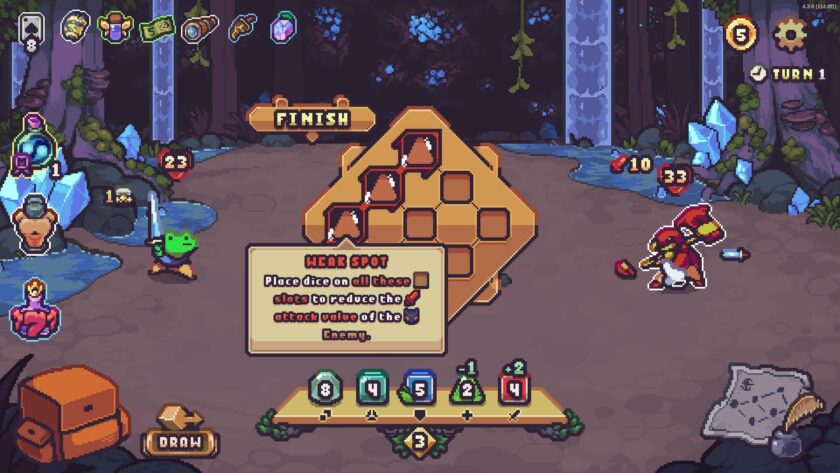 Die in the Dungeon enemy fight