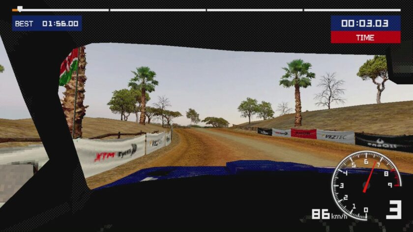 Old School Rally cab view