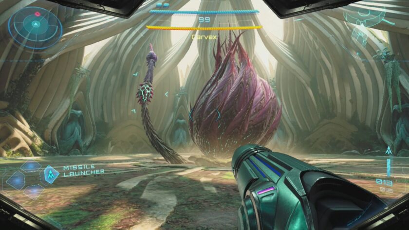Metroid Prime 4 boss fight