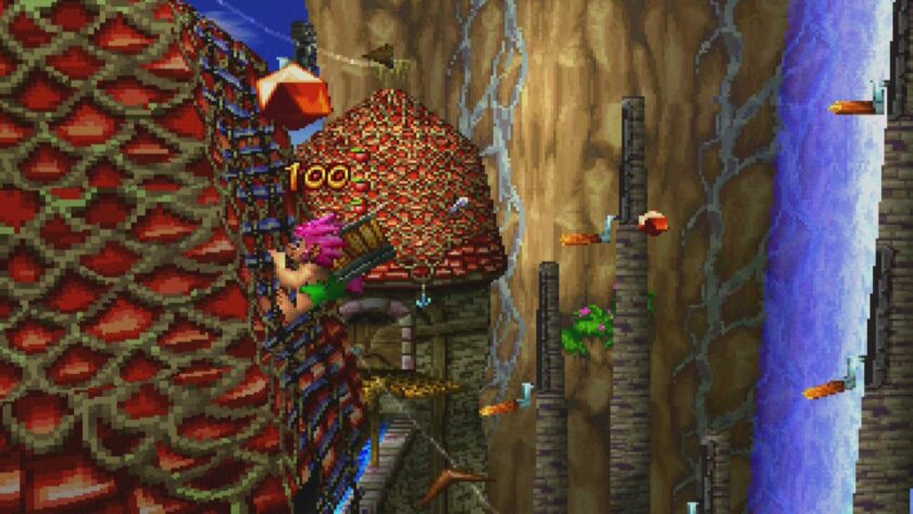 Tomba! 2 exploring a town