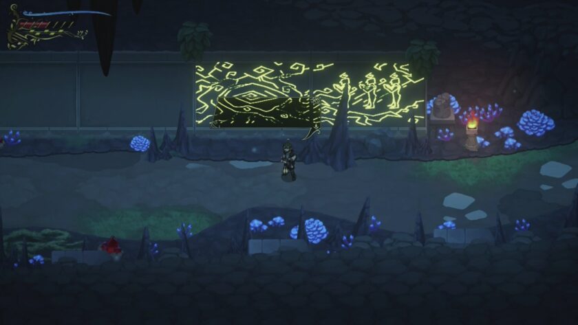 Traveler’s Refrain exploring a cave