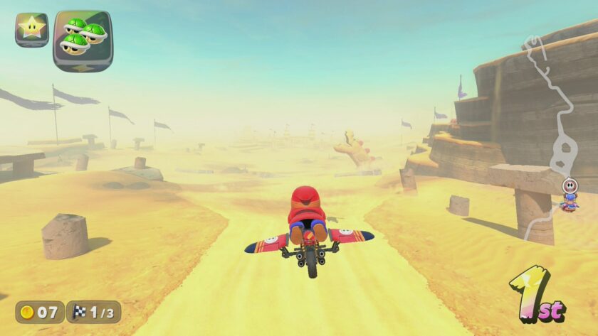 Mario Kart World sand level