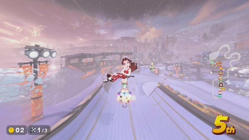 Mario Kart World snow level