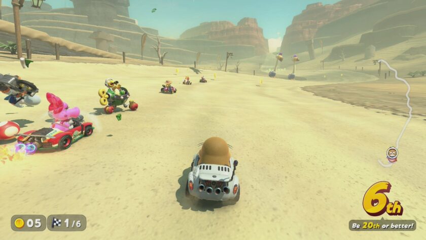 Mario Kart World mole character